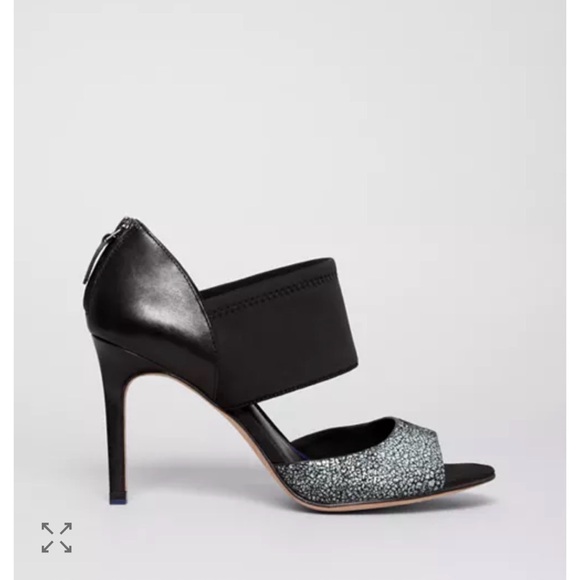 Elie Tahari Open Toe Strappy Indra High-Heel with Neoprene leather - Picture 2 of 15